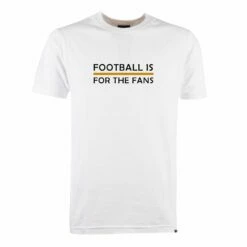 Amber Football Is For The Fans - White T-Shirt
