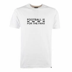Black/White Football Is For The Fans - White T-Shirt