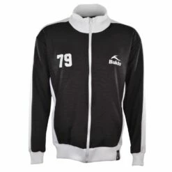 BUKTA Heritage Track Top Black With White Panels/Cuffs