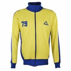 BUKTA Heritage Track Top Yellow With Royal Panels/Cuffs/W'B