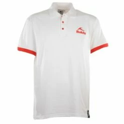 BUKTA Polo White With Red Cuffs