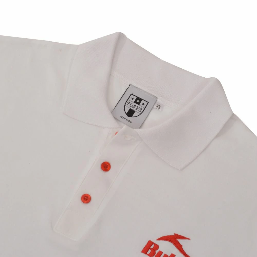 BUKTA Polo White With Red Cuffs - Image 3