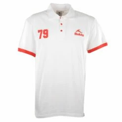 BUKTA Heritage Polo White With Red Cuffs