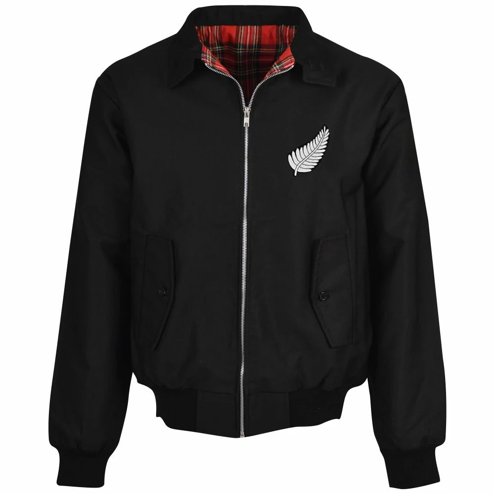 New Zealand 1980 Rugby Black Harrington Jacket
