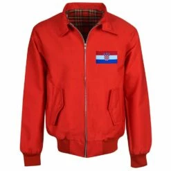 Croatia Red Harrington Jacket