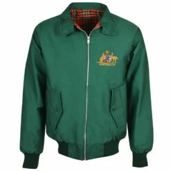 Australia Green Harrington Jacket