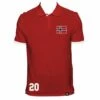 Norway No 20 Red Polo Shirt