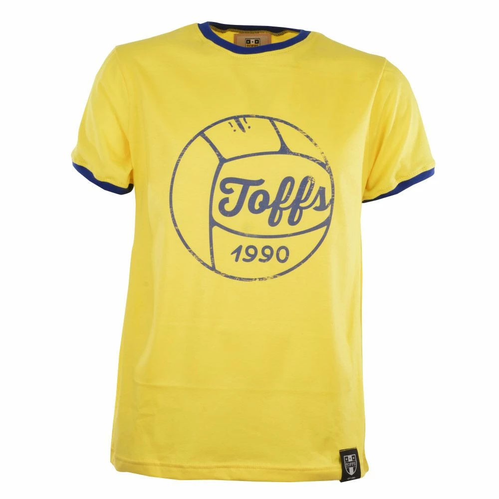 TOFFS Football T-Shirt - Yellow/Royal Ringer