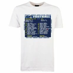 2012 Man City V QPR (Manchester City) Retrotext T-shirt
