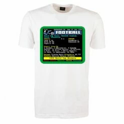 1958 World Cup Brazil V Sweden Retrotext T-Shirt - White