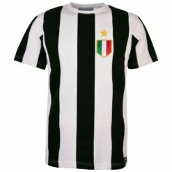 Piemonte Calcio Retro 12th Man T-Shirt - Black/White Stripe