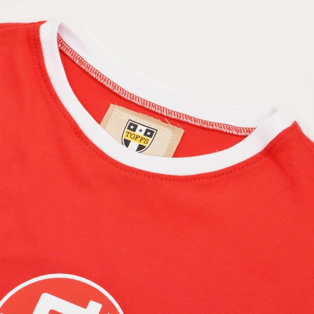 Swindon Town 12th Man T-Shirt - Red/White Ringer - Image 3