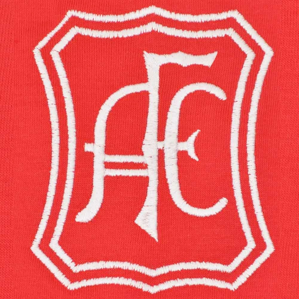 Aberdeen 12th Man T-Shirt - Red/White Ringer - Image 2