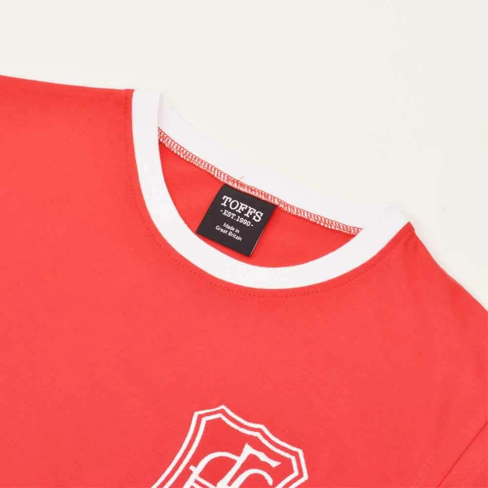 Aberdeen 12th Man T-Shirt - Red/White Ringer - Image 3