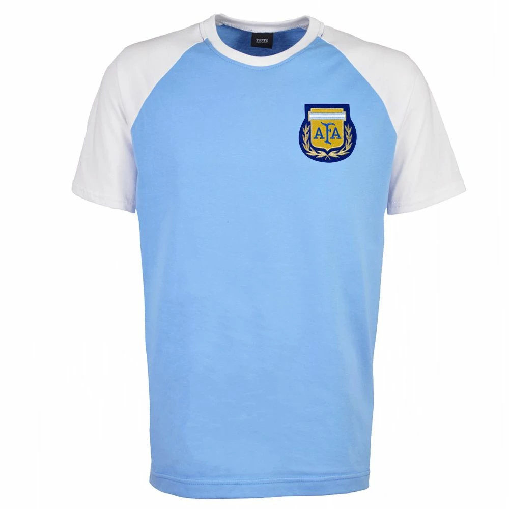 Argentina Raglan Sleeve Sky/White T-Shirt