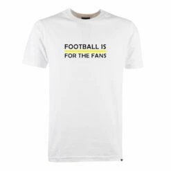 Yellow Football Is For The Fans - White T-Shirt