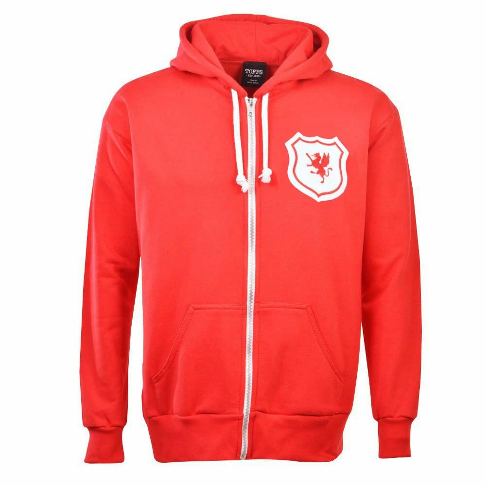 Wales Football Club Zipped Hoodie - Red - Image 2