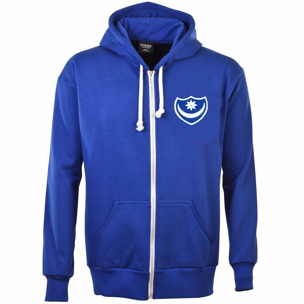 Portsmouth FC Zipped Hoodie - Royal - Image 2
