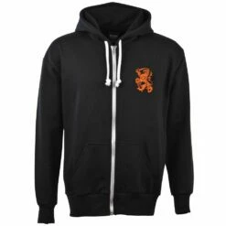 Holland Zipped Hoodie - Black